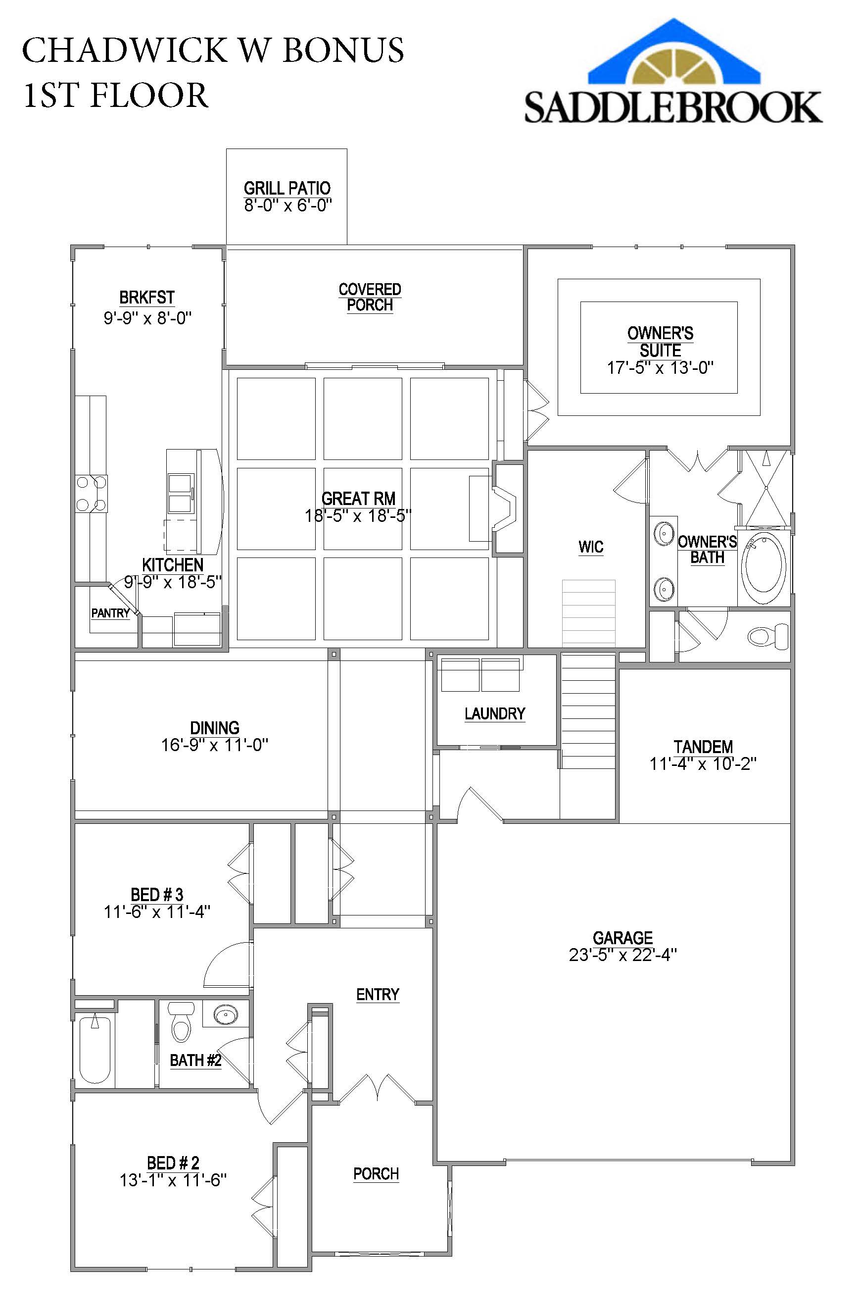 Chadwick- 2d Floor Plan 2